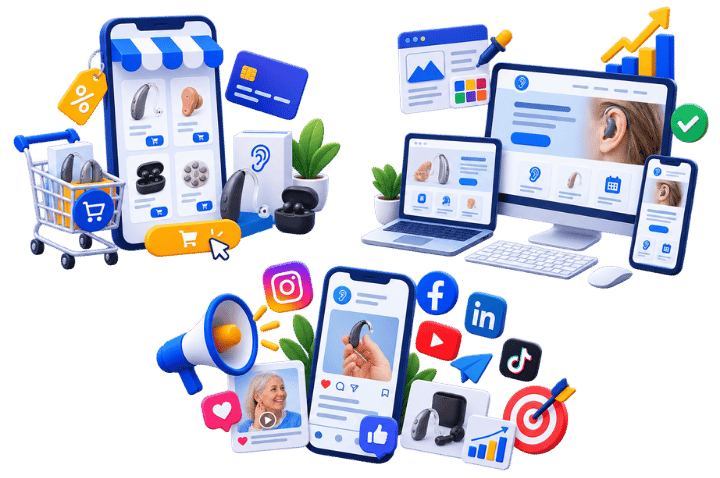 E-commerce and social media for hearing clinics