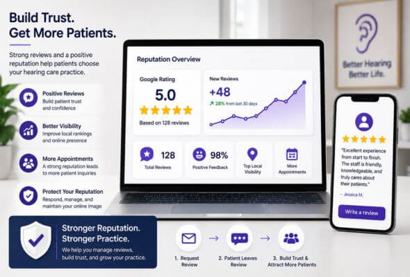 Audiology review and reputation management