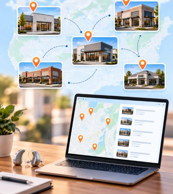 SEO strategy for multiple audiology clinic locations
